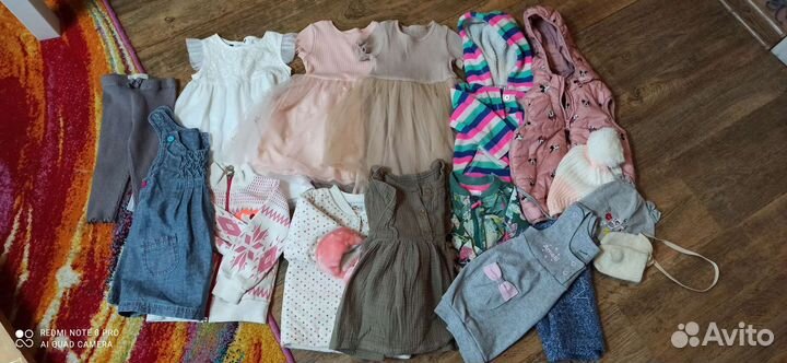 Одежда для девочки пакетом 86 92 фирменная