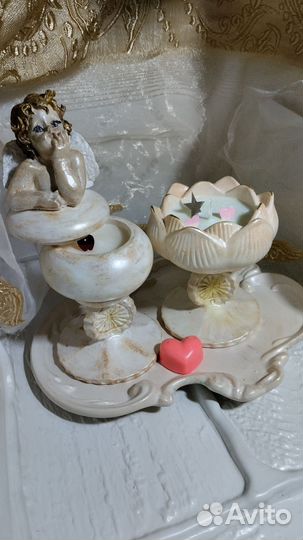 Подсвечники Ангел и лилия