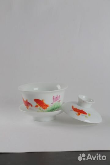 Гайвань заварочный чайник с рыбкой