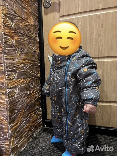 Зимний комбинезон для мальчика 74 80