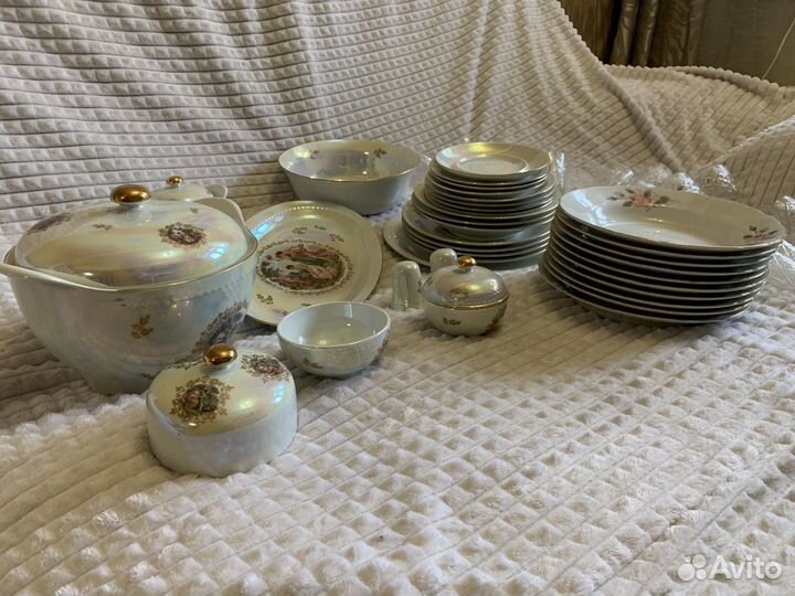 Сервиз столовый Кольдиц фарфор из гдр