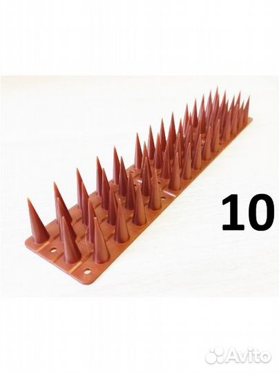 Противоприсадные шипы от птиц 300х60 мм, 10шт