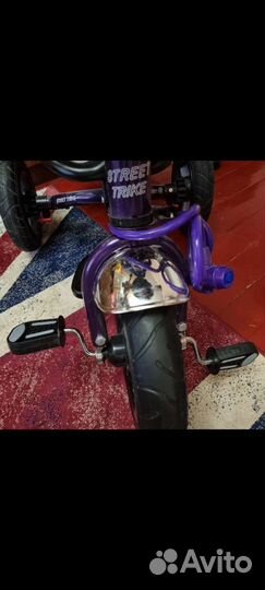 Детский велосипед трехколесный с ручкой