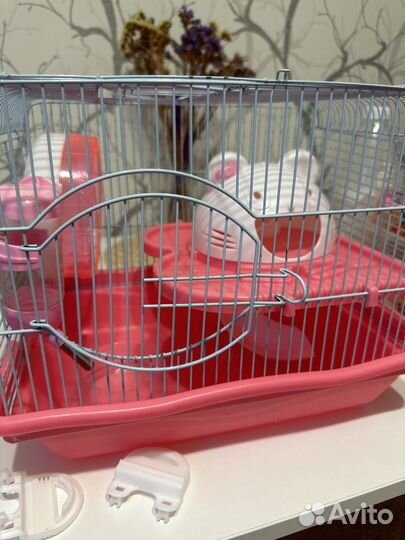 Клетка для хомяка + набор для хомяка