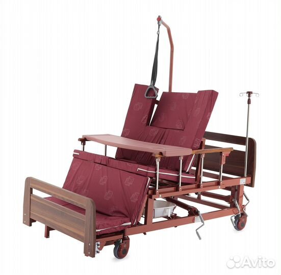 Медицинская кровать железная с механизмом