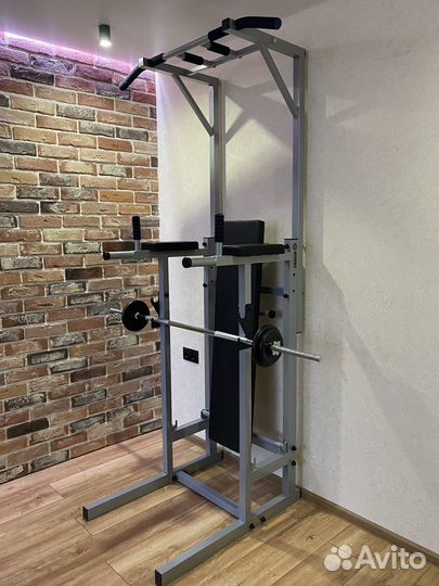 Турник напольный со скамьёй