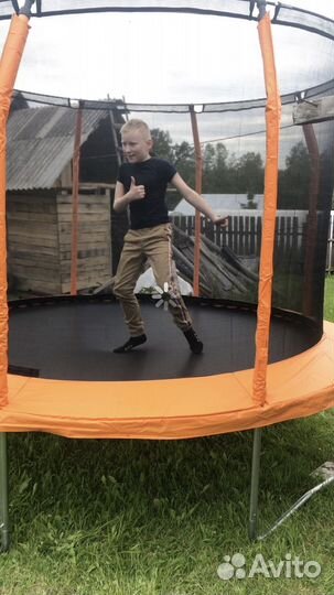 Батут с сеткой бу