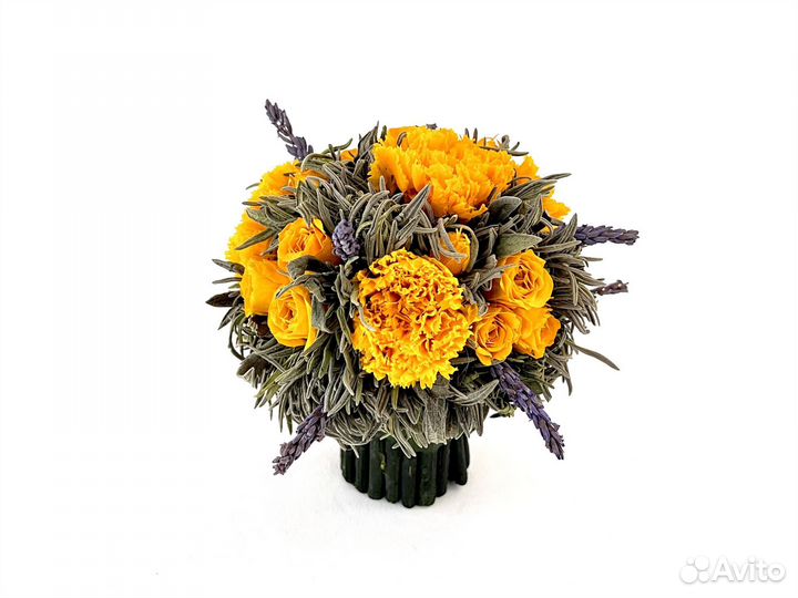 Букет на ножке Стабилизированные цветы
