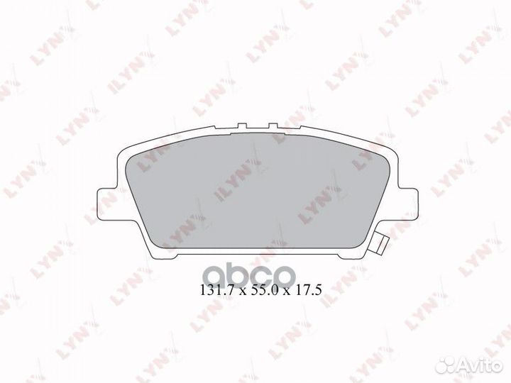 Колодки тормозные дисковые перед honda Civi