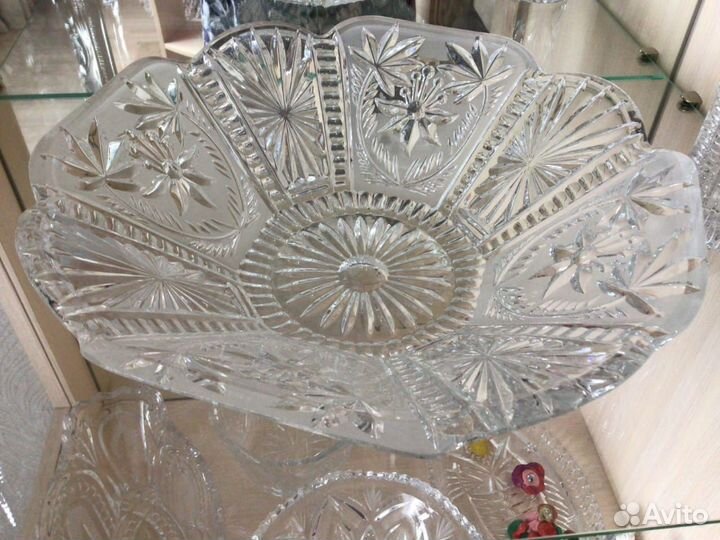 Хрустальные, стеклянные салатники конфетницы СССР