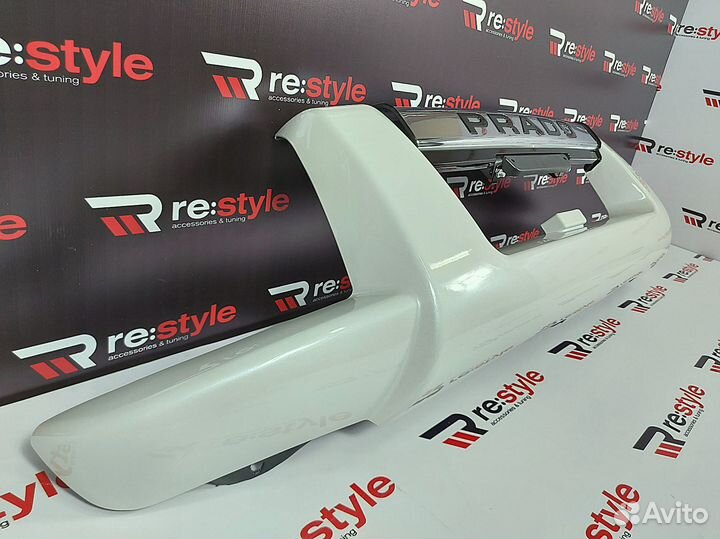 Кенгурятник Toyota Land Cruiser Prado 120 Белый