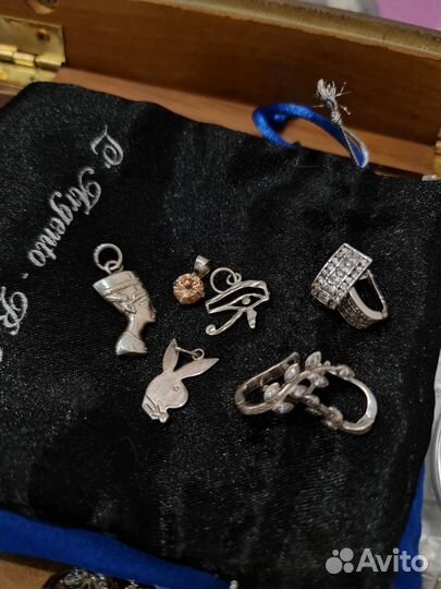 Кольцо 925 пробы,кулон и серьги женские
