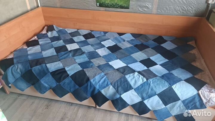 Покрывало из джинсов