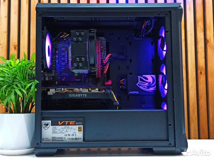 Мощный Пк Ryzen 5 4500/ RX 5600XT /16 gb DDR4/ nvm