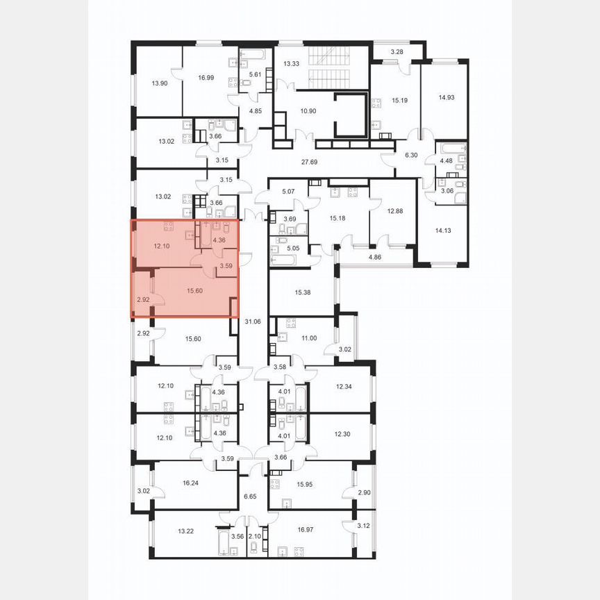 1-к. квартира, 37,1 м², 7/9 эт.