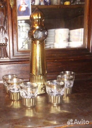 Набор графин и рюмки СССР