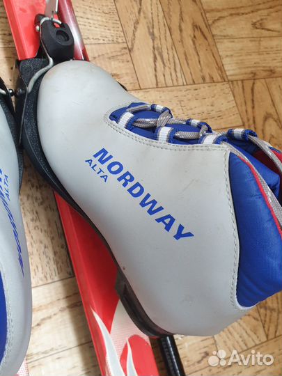 Лыжи беговые Nordway с ботинками и палками 32 разм
