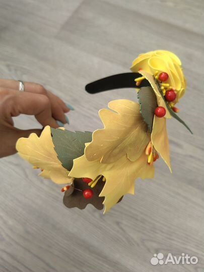 Ободок для волос ручной работы