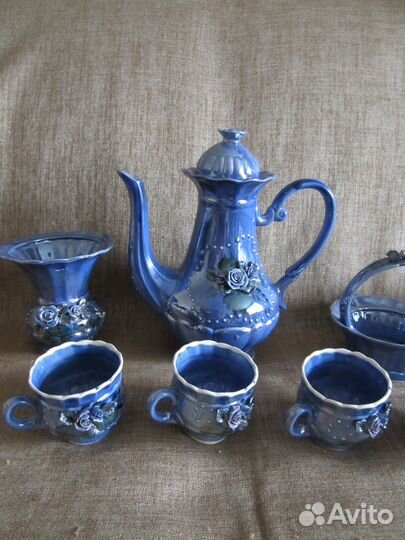 Чайный, кофейный сервиз. 10 предметов