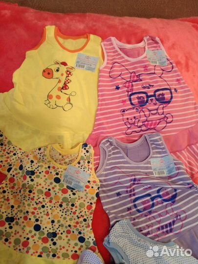 Платья из ткани кулирка с принтами новые