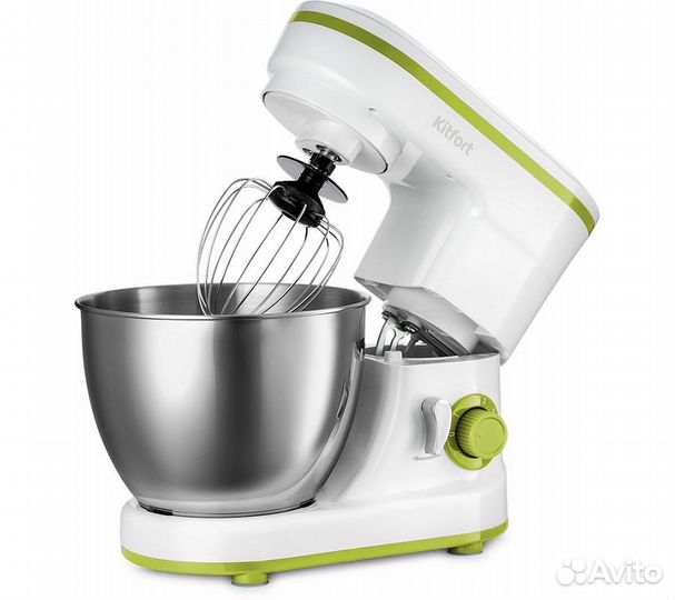 Планетарный миксер Kitfort кт-3045-2 бело-салатовы