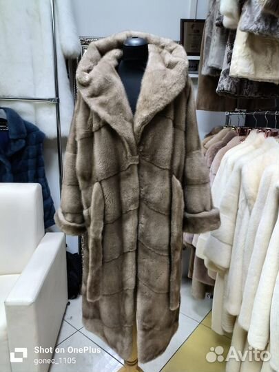 Шуба норковая Премиум 44-50/52. Новая. 120 см