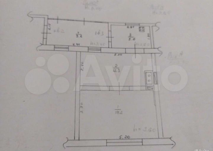 2-к. квартира, 35,1 м², 1/1 эт.