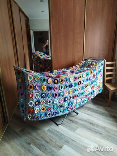 Плед покрывало ручная работа