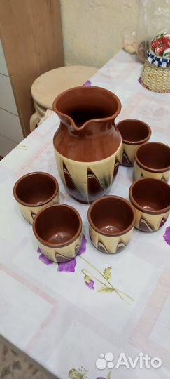 Глиняный кувшин старинный СССР