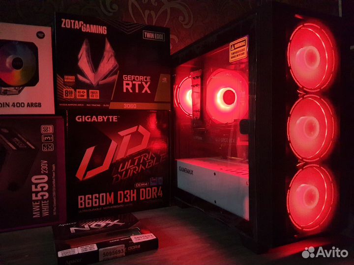 Специально Для Игр Core i5 12400B660+RTX3060 12G