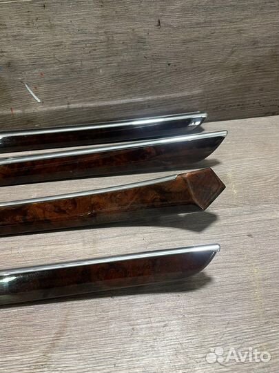 Накладки на двери Мерседес W221 long дерево