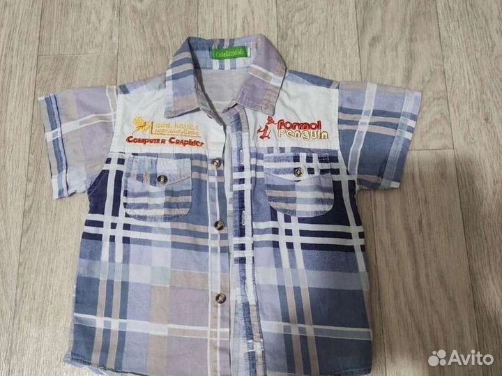 Детские рубашки и шорты 122