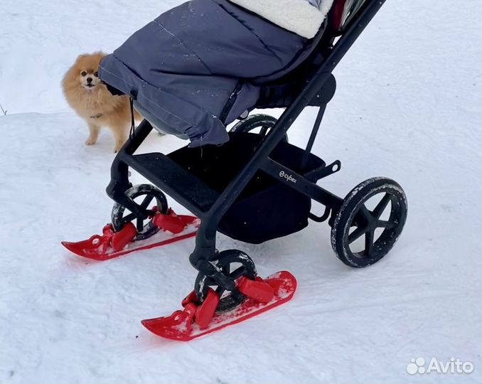 Лыжи для коляски, лыжи для велосипеда, беговела