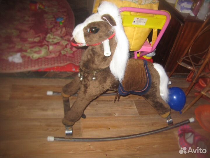 Лошадки-качалки, мягкие