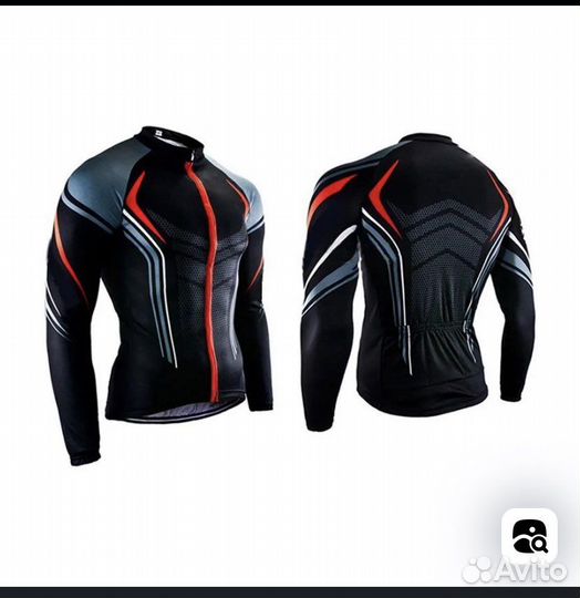 Велокостюм с вкладышем памперсом и лонгсливом