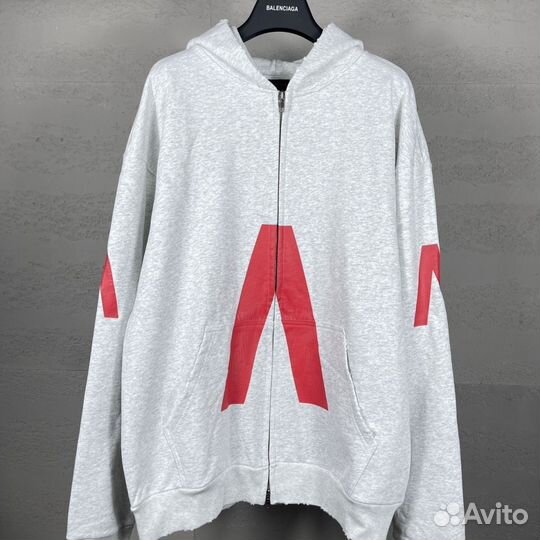 Balenciaga music destruction zip-up Hoodie