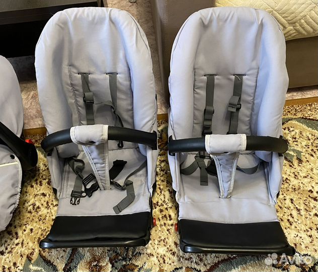 Коляска для двойни mikado 3 в 1