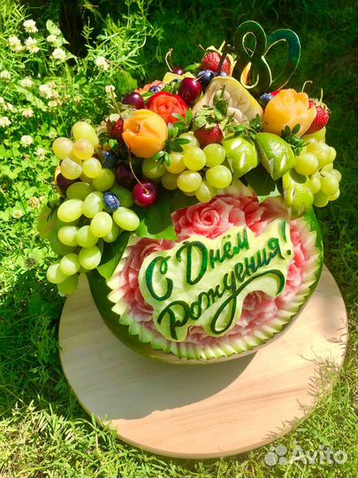 Съедобный букет из фруктов