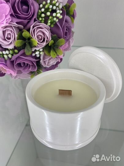 Ароматическая свеча ручной работы свечка