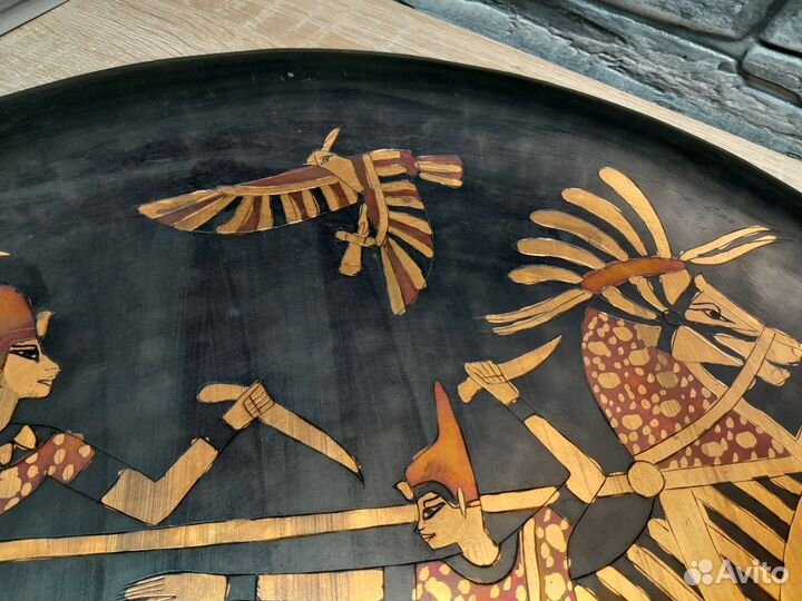 Поднос-блюдо декоративное Египет Медь