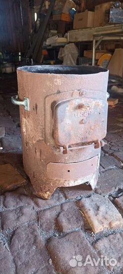 Печь чугунная под казан