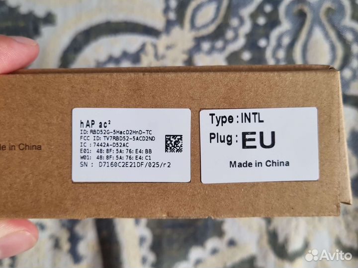 Wifi роутер MikroTik hAP ac2