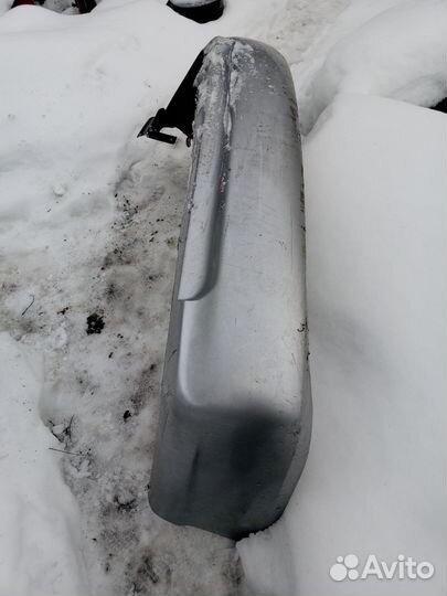 Hyundai accent 2 задний бампер в сборе с усилит