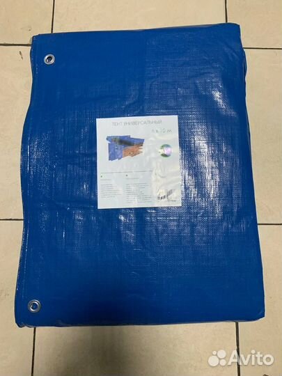 Тент универсальный 6х10 150гр/м2 с люверсами