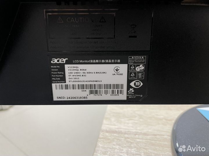 Монитор Acer V223HQL