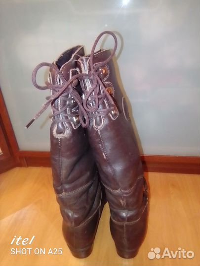 Сапоги женские натуральная кожа зима
