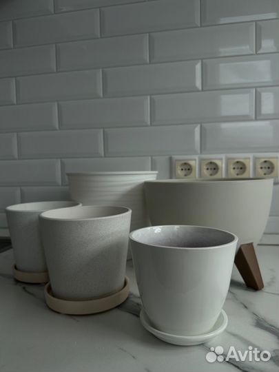 Кашпо горшок керамический