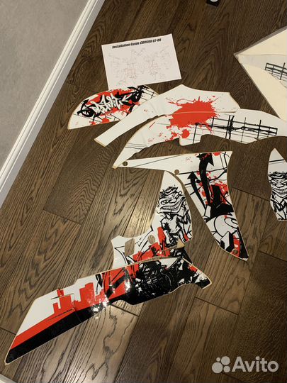 Наклейки на мотоцикл Honda cbr600rr 07-11red