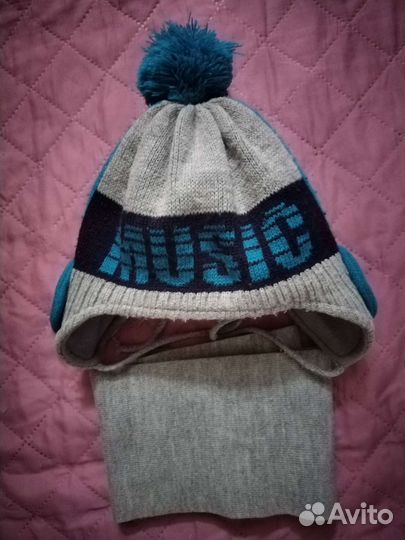 Шапка и шарф для мальчика