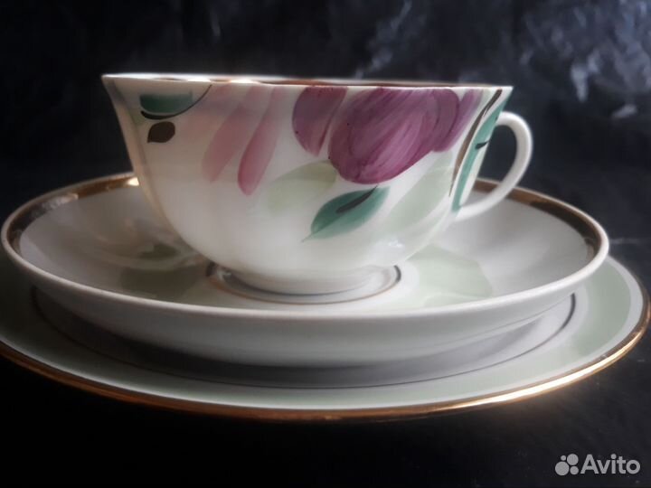 Чайный сервиз Пион Дулево СССР